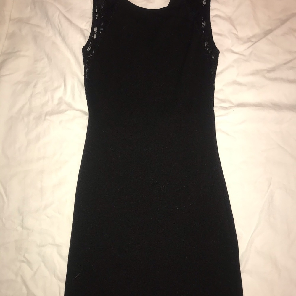 Black tight dress with lace